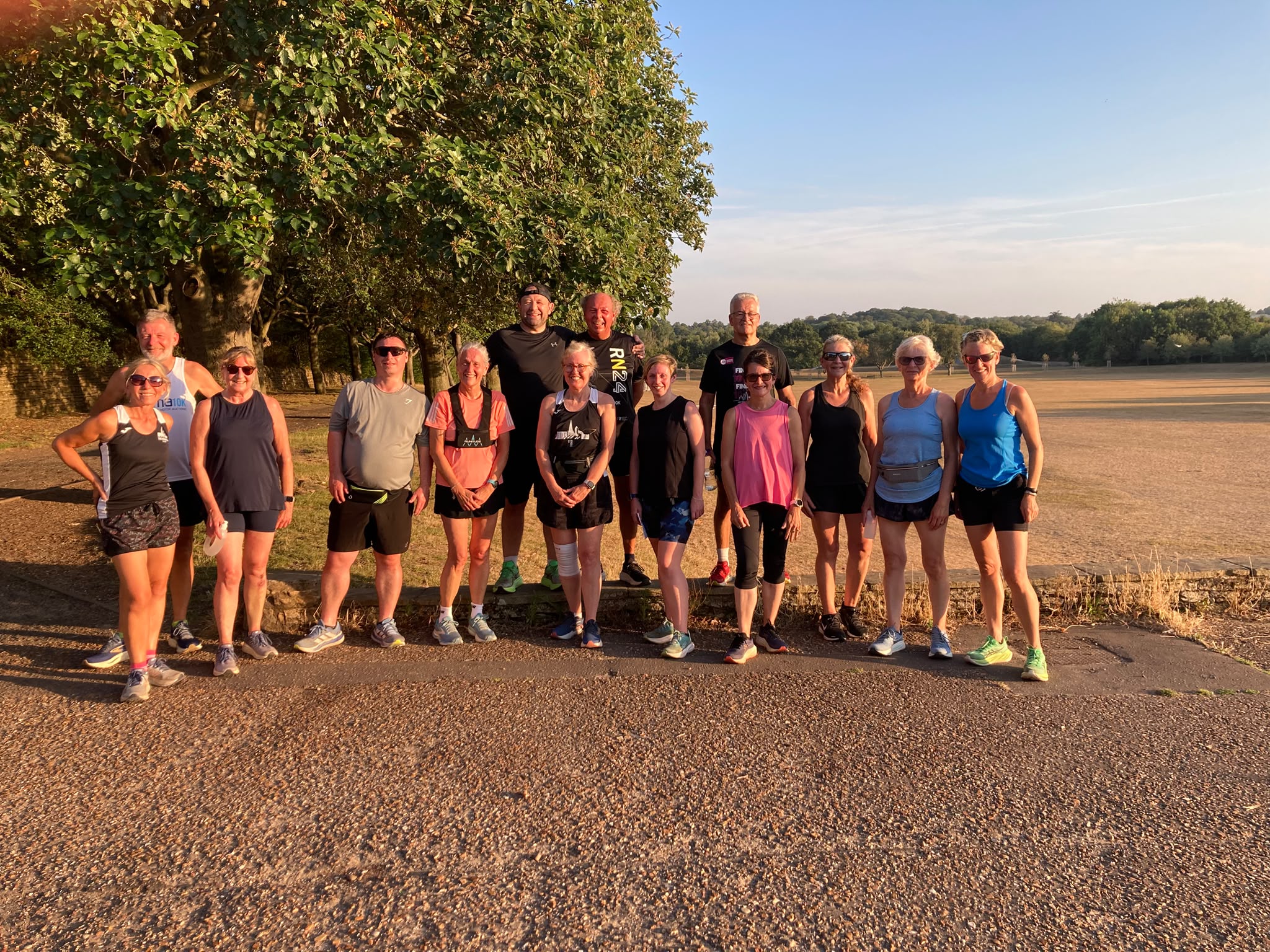 Norfolk Run Collective runners during a weekly session, week 5